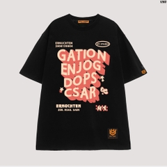 Áo thun tay lỡ HY KOREA Gation Enjog 1203 cotton 75% unisex form rộng