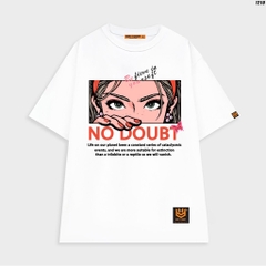 Áo thun nữ HY KOREA cô gái No Doubt 1210 cotton 75% form rộng tay lỡ
