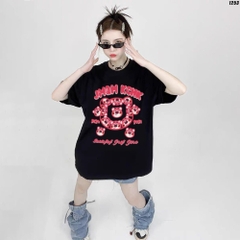 Áo Thun Tay Lỡ HY KOREA Cotton 100 Gấu Lotso JMQM KCHK 1253 Unisex Form Rộng