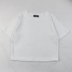 Áo croptop nữ HY KOREA in Cute Bear Pink 1271 tay ngắn thun