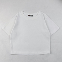 Áo croptop nữ HY KOREA in Cute Bear Pink 1271 tay ngắn thun