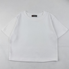 Áo croptop body nữ HY KOREA in Baby yellow curls 1269 ôm tay ngắn freesize