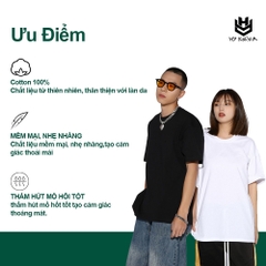Áo Phông Unisex HY KOREA Cotton 100 Every Flower Art 1288 Form Rộng Tay Lỡ