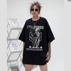 Áo Thun Local Brand Unisex HY KOREA Tượng Full Dominion 1296 Tay Lỡ Cotton 100