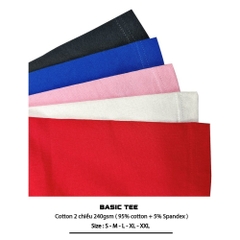 Áo Thun Unisex HY KOREA Nene ôm thỏ hồng 1298 Tay Lỡ Cotton 100 Form Rộng