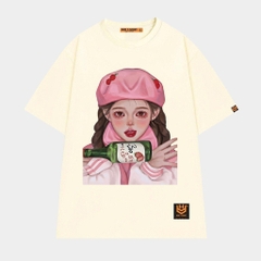 Áo thun tay lỡ HY KOREA Cô gái Soju 1404 unisex cotton 75% form rộng Local Brand