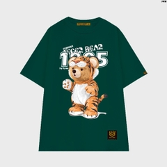 Áo Thun Unisex Form rộng HY KOREA Tiger Bear 1416 cotton 75% tay lỡ