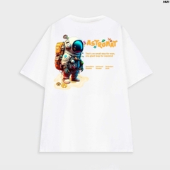 Áo thun HY KOREA Astronat Man 1421 cotton 75% tay lỡ unisex