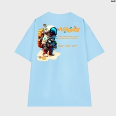 Áo thun HY KOREA Astronat Man 1421 cotton 75% tay lỡ unisex