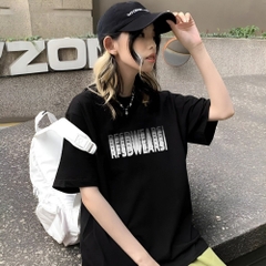 Áo Thun HY KOREA 100% Cotton Mặt nạ RFSDWEARS 1422 Form Rộng Unisex Tay Lỡ