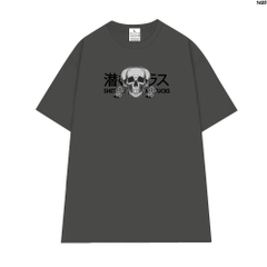 Áo Thun LocalBrand HY KOREA 100% Cotton Đầu lâu chữ nhật 1425 Form Rộng Unisex