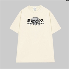 Áo Thun LocalBrand HY KOREA 100% Cotton Đầu lâu chữ nhật 1425 Form Rộng Unisex