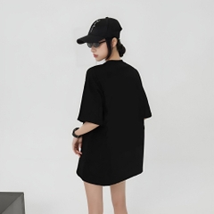 Áo thun Gấu dâu Good 1434 HY KOREA unisex form rộng tay lỡ nam nữ