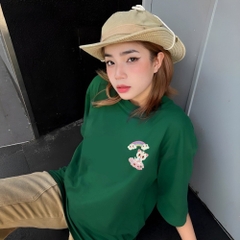 Áo thun tay lỡ Mèo mây cầu vòng 1442 HY KOREA form rộng tay lỡ unisex