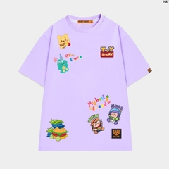 Áo phông nam nữ HY KOREA icon Woody & Buzz 1457 form rộng tay lỡ