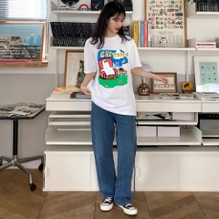 Áo thun form rộng HY KOREA Vịt Extremen 1462 tay lỡ unisex