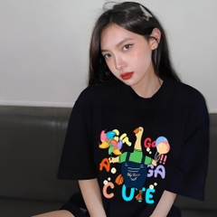Áo phông unisex HY KOREA Gà gà CUTE 1461 tay lỡ form rộng unisex