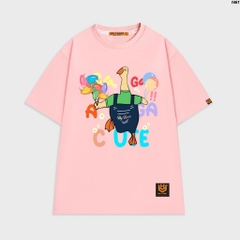 Áo phông unisex HY KOREA Gà gà CUTE 1461 tay lỡ form rộng unisex