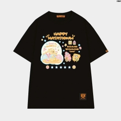 Áo thun tay lỡ HY KOREA Happy Natatorium 1464 form rộng unisex