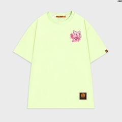 Áo thun tay lỡ HY KOREA Kirby Xe Kem 1465 form rộng unisex