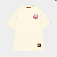 Áo thun tay lỡ HY KOREA Kirby Xe Kem 1465 form rộng unisex
