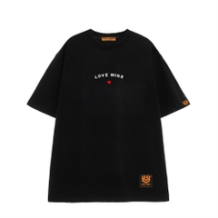 Áo thun tay lỡ HY KOREA thêu Love wins 49 form rộng unisex