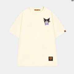 Áo thun tay lỡ HY KOREA Thỏ Kuromi dọc 1467 form rộng unisex