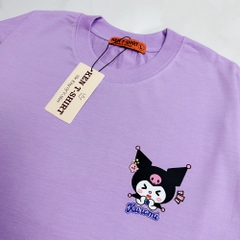 Áo thun tay lỡ HY KOREA Thỏ Kuromi dọc 1467 form rộng unisex