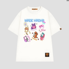Áo thun tay lỡ HY KOREA Made Kaoka 1470 vải cotton 75 form rộng unisex