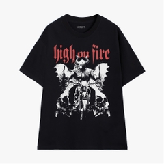 Áo Thun Hevents chất liệu cotton 100% Co giãn 2 chiều thấm hút mồ hôi phom rộng tay lỡ unisex 1344