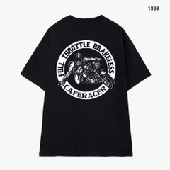 Áo Thun Hevents Vải Cotton 100% Co giãn 2 chiều thấm hút mồ hôi phom rộng tay lỡ unisex 1360