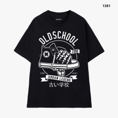 Áo Thun Hevents Vải Cotton 100% Co giãn 2 chiều thấm hút mồ hôi phom rộng tay lỡ unisex 1361