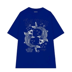 Áo Thun Hevents 1342 Vải Cotton 100% Co giãn 2 chiều thấm hút mồ hôi phom rộng tay lỡ unisex