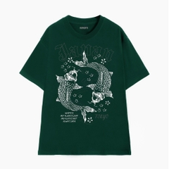 Áo Thun Hevents 1342 Vải Cotton 100% Co giãn 2 chiều thấm hút mồ hôi phom rộng tay lỡ unisex
