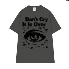 Áo Phông Form Rộng HY KOREA Cotton 100 Eyes Don't Cry 1491 Tay Lỡ Unisex