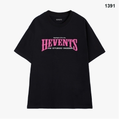 Áo Thun Hevents 1391 Vải Cotton 100% Co giãn 2 chiều thấm hút mồ hôi phom rộng tay lỡ unisex