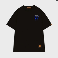 Áo phông tay lỡ HY KOREA Bufferfly Morpho 1496 vải cotton 75 form rộng unisex