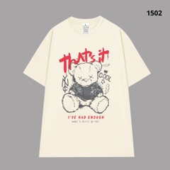 Áo Thun Hevents 1502 Vải Cotton 100% Co giãn 2 chiều thấm hút mồ hôi phom rộng tay lỡ unisex0