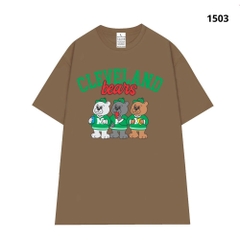 Áo Thun Hevents 1503 Vải Cotton 100% Co giãn 2 chiều thấm hút mồ hôi phom rộng tay lỡ unisex0