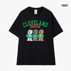 Áo Thun Hevents 1503 Vải Cotton 100% Co giãn 2 chiều thấm hút mồ hôi phom rộng tay lỡ unisex0