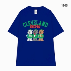 Áo Thun Hevents 1503 Vải Cotton 100% Co giãn 2 chiều thấm hút mồ hôi phom rộng tay lỡ unisex0