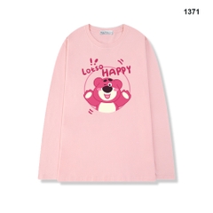 Áo Thun Tay Dài HY KOREA Lotso Happy 1374 Form Rộng Unisex Freesize