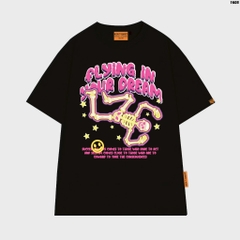 Áo thun tay lỡ HY KOREA Xương Your Dream 1605 form rộng unisex