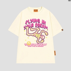 Áo thun tay lỡ HY KOREA Xương Your Dream 1605 form rộng unisex