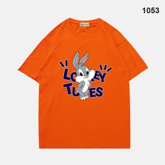 Áo Thun Tay Ngắn Thỏ Loey 1053 Cotton 75% Form Rộng Unisex