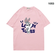 Áo Thun Tay Ngắn Thỏ Loey 1053 Cotton 75% Form Rộng Unisex