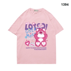 Áo Thun Tay Ngắn Gấu Lotso Great Most 1394 Cotton 75% Form Rộng Unisex