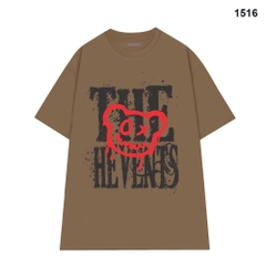 Áo Thun Hevents Gấu TheHevents 1516 Vải Cotton 100% Co giãn 2 chiều thấm hút mồ hôi phom rộng tay lỡ unisex