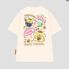 Áo thun tay lỡ HY KOREA Pompompurin Love 1610 form rộng dễ thương
