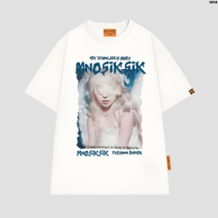 Áo thun tay lỡ HY KOREA Art Mnosiksik 1614 form rộng unisex cotton 75